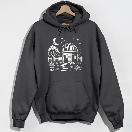 Night Sky Observatory Hoodie - Charcoal Hoodie