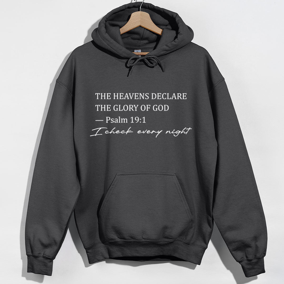 The Heavens Declare The Glory Of God Hoodie - Charcoal Hoodie