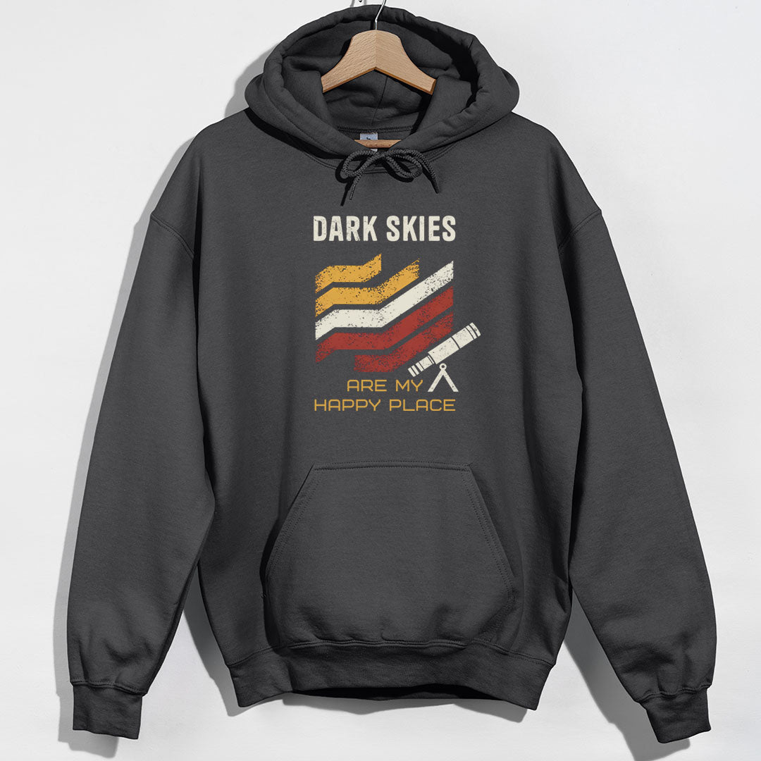 Dark Skies Happy Place Hoodie - Charcoal Hoodie