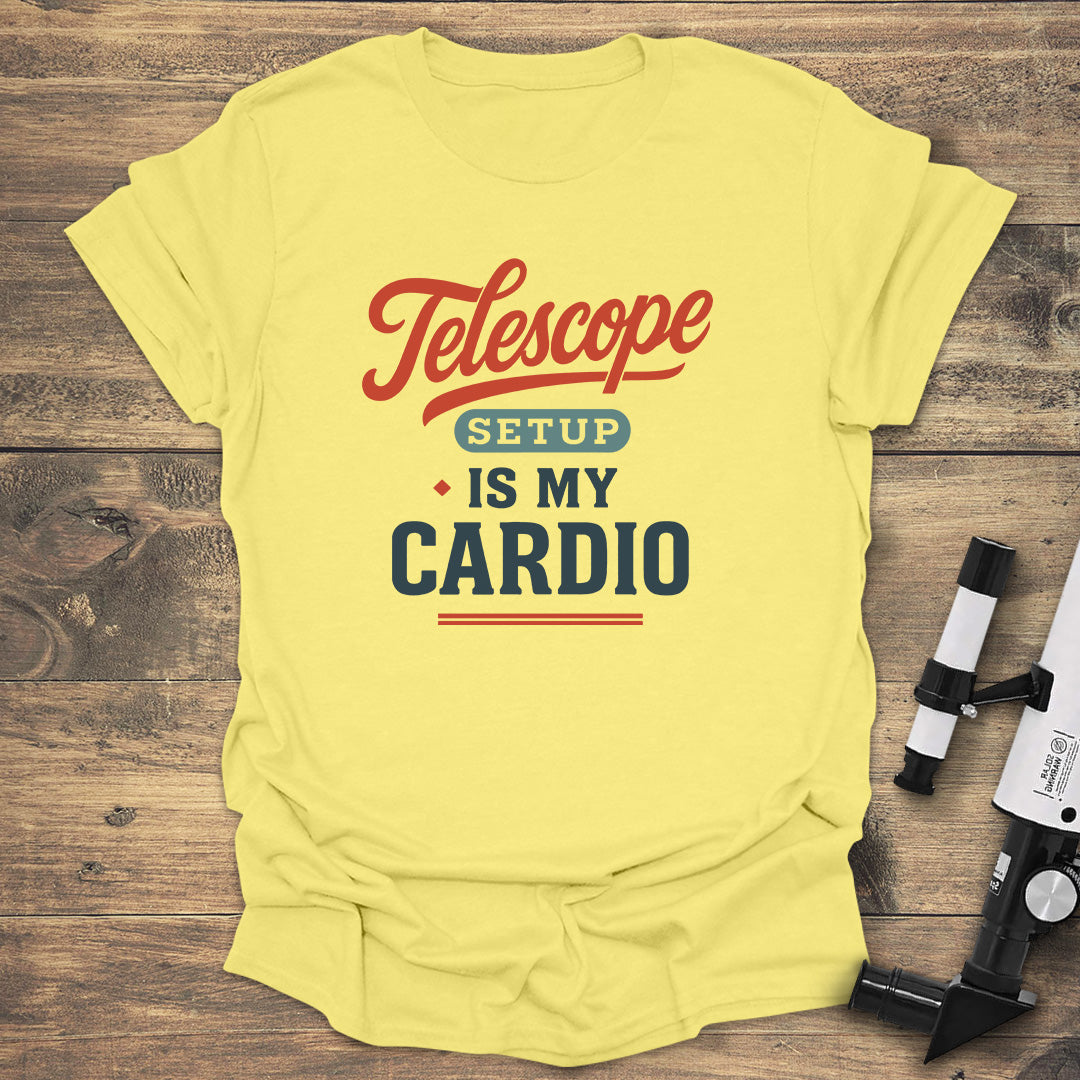 Telescope Setup Cardio - Cornsilk T-Shirt
