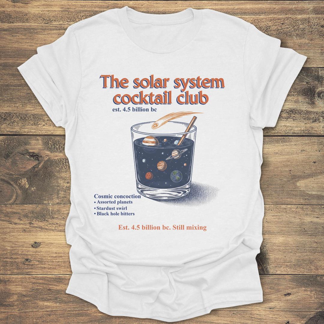 The Solar System Cocktail Club - White T-Shirt