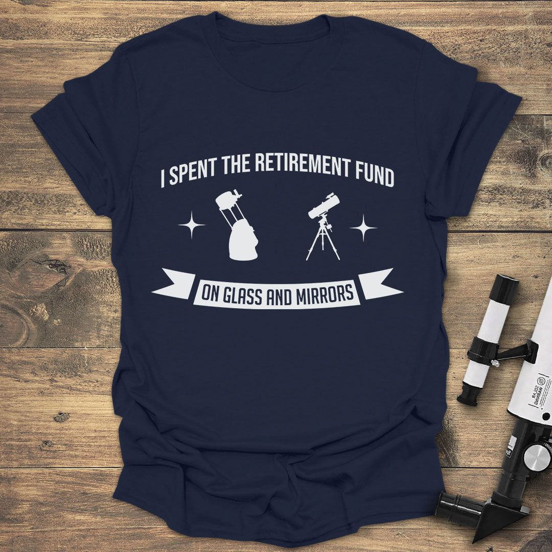 I Spent The Retirement Fund - Navy T-Shirt