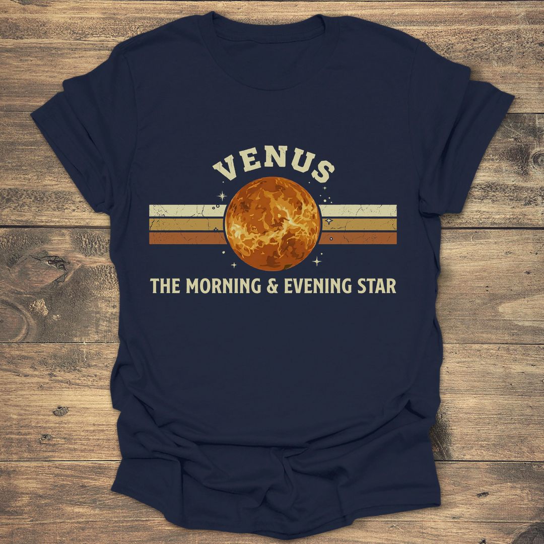Venus The Morning and Evening Star - Navy T-Shirt