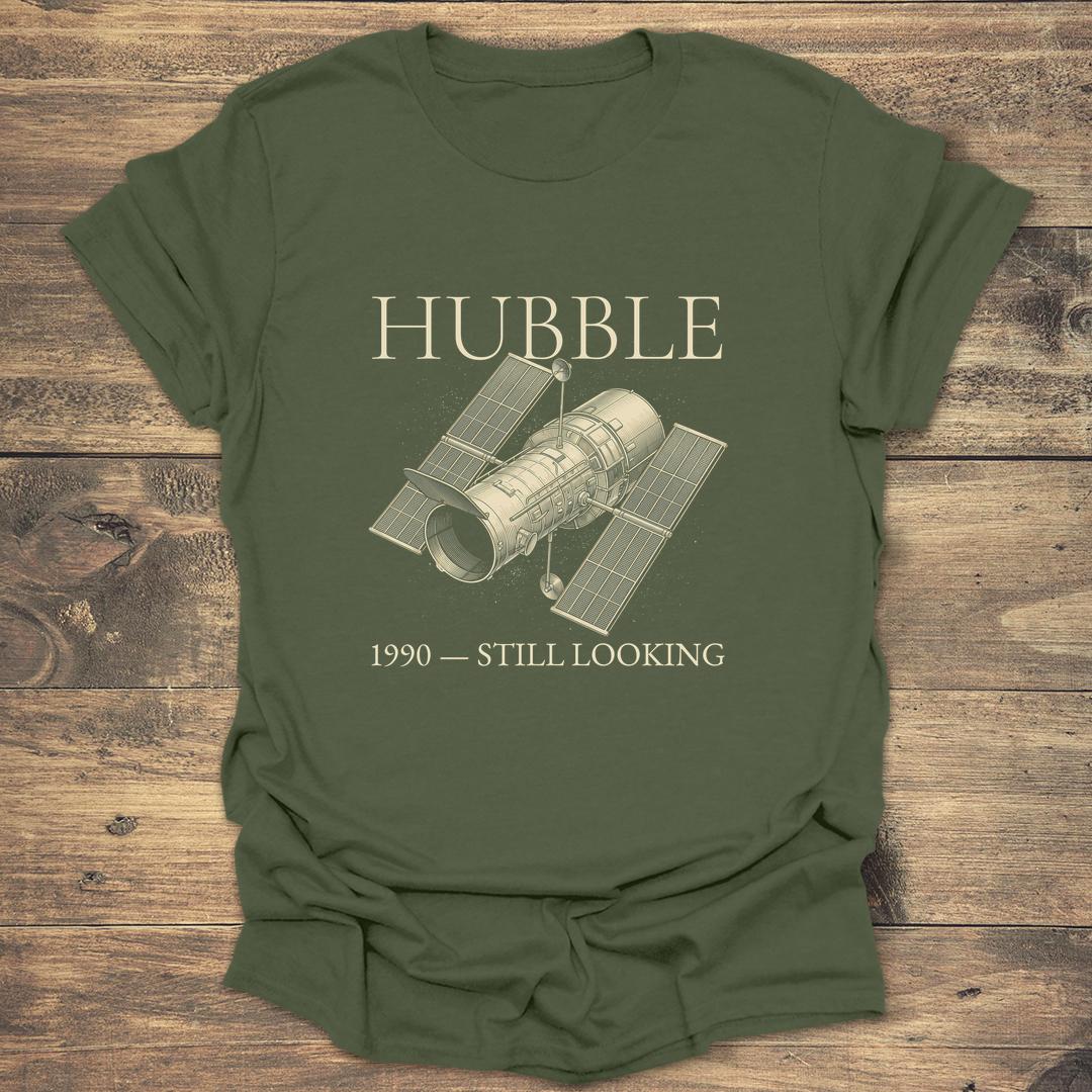 Hubble Space Telescope Vintage Anniversary - Military Green T-Shirt