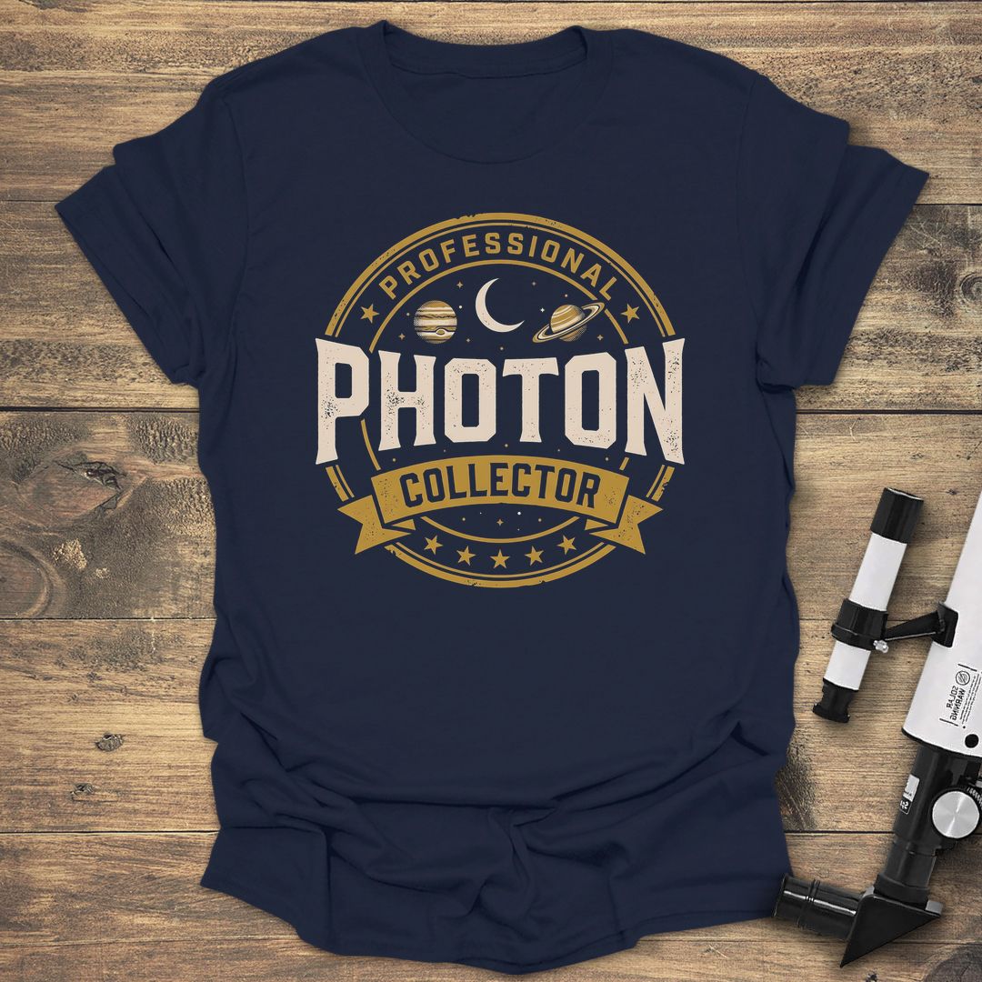 Professional Photon Collector - Navy t-shirt