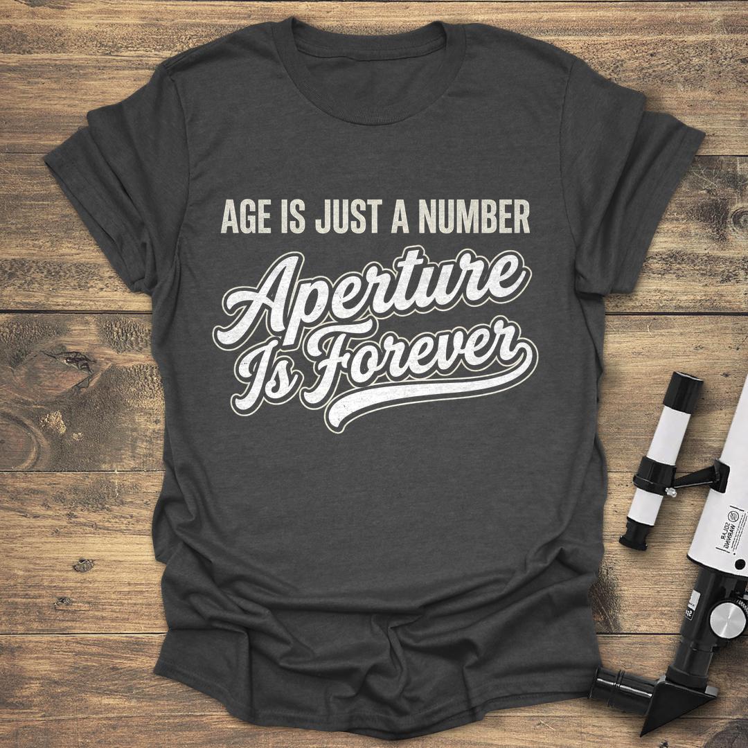 Age Is Just A Number Aperture Is Forever - Dark heather T-Shirt