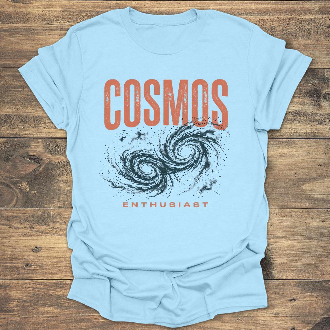 Cosmos Enthusiast Galaxies - Light Blue T-Shirt
