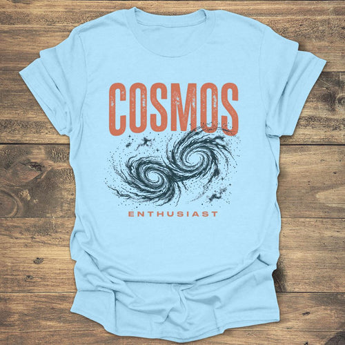 Cosmos Enthusiast Galaxies - Light Blue T-Shirt
