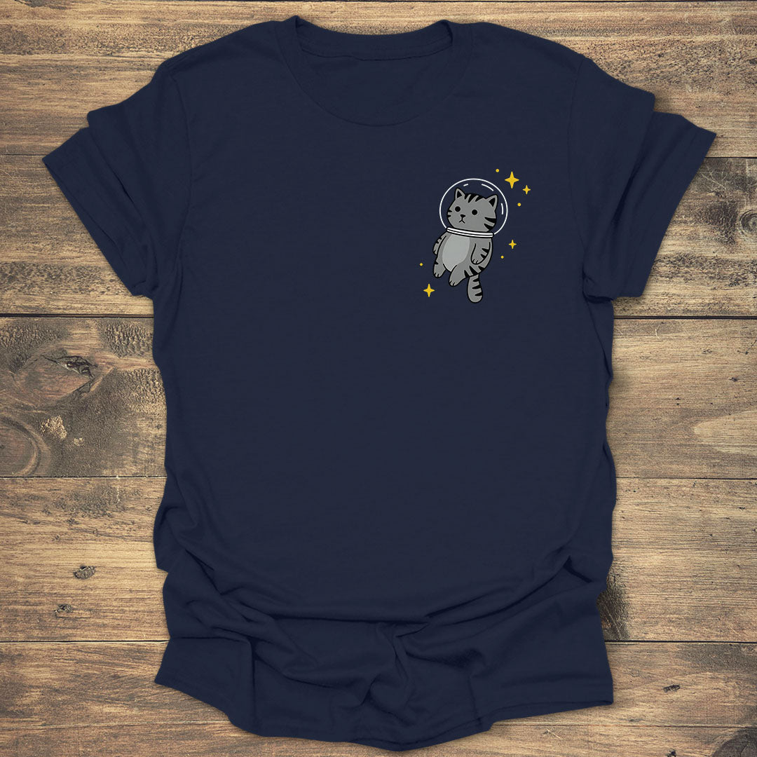 Astro-Cat Space Explorer - Navy T-Shirt