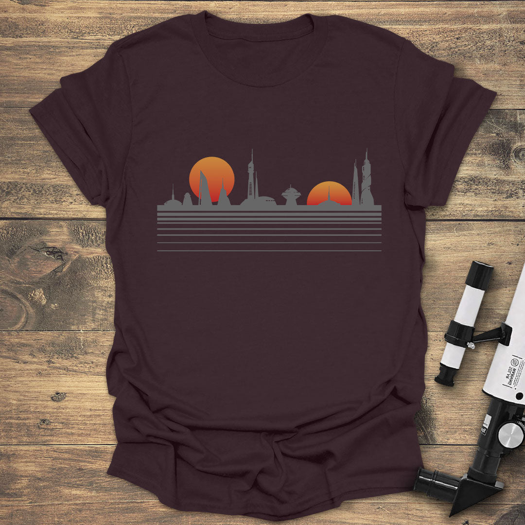 Futuristic Skyline Sunset