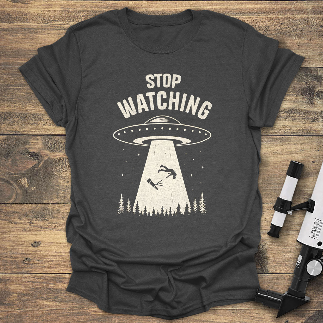 Stop Watching UFO - Dark heather T-Shirt