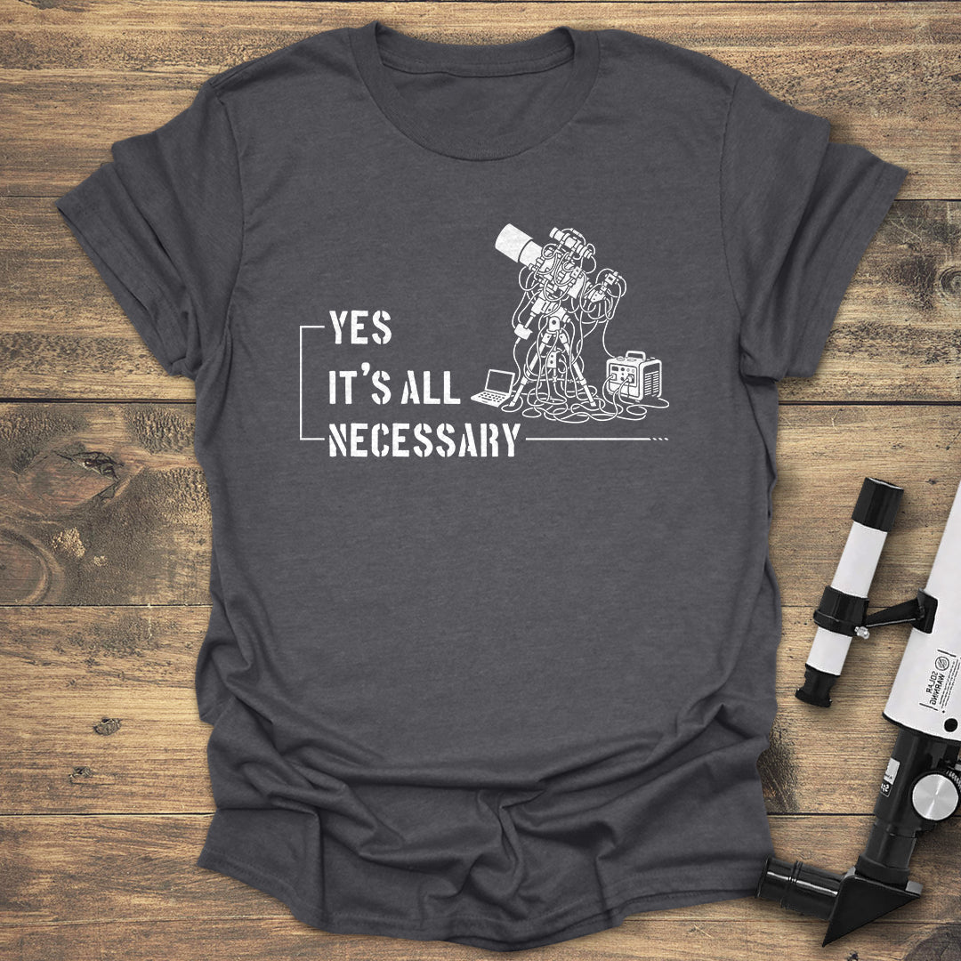 Necessary Telescope - Dark heather T-Shirt