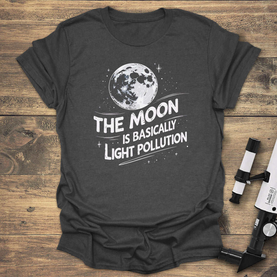 Moon Light Pollution - Dark heather T-Shirt