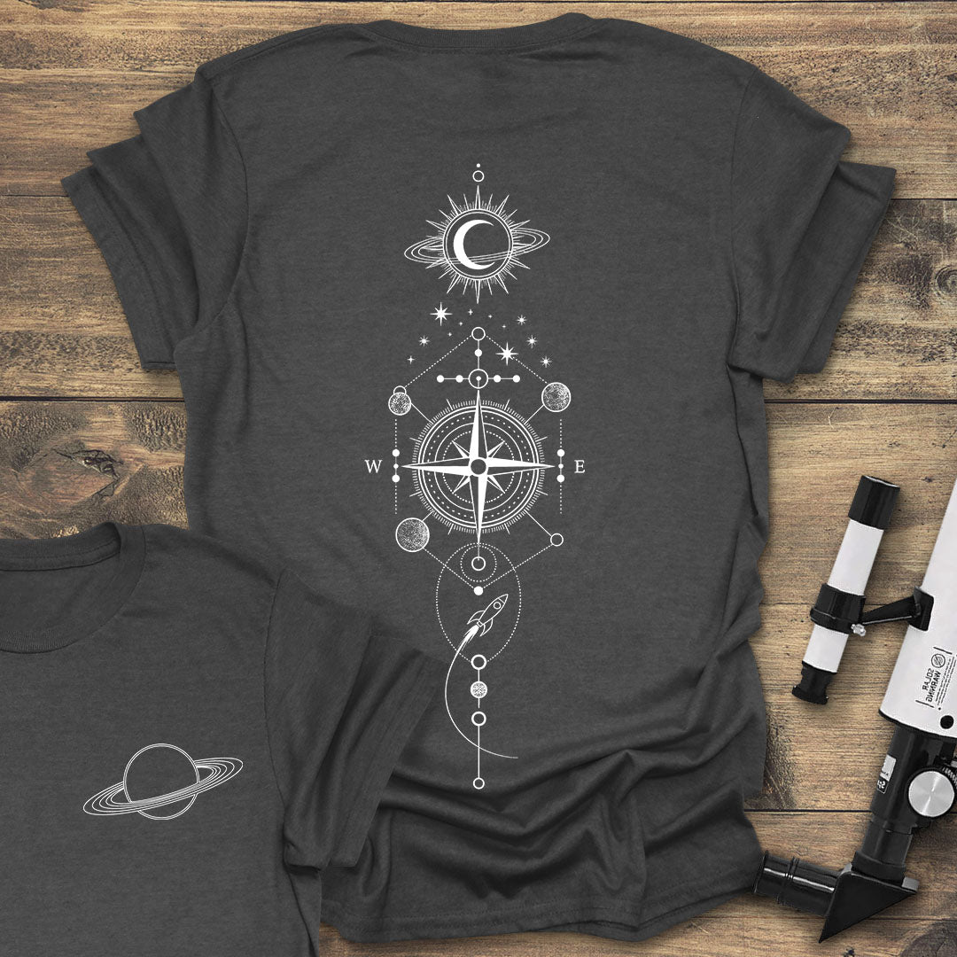 Cosmic Compass Back Print