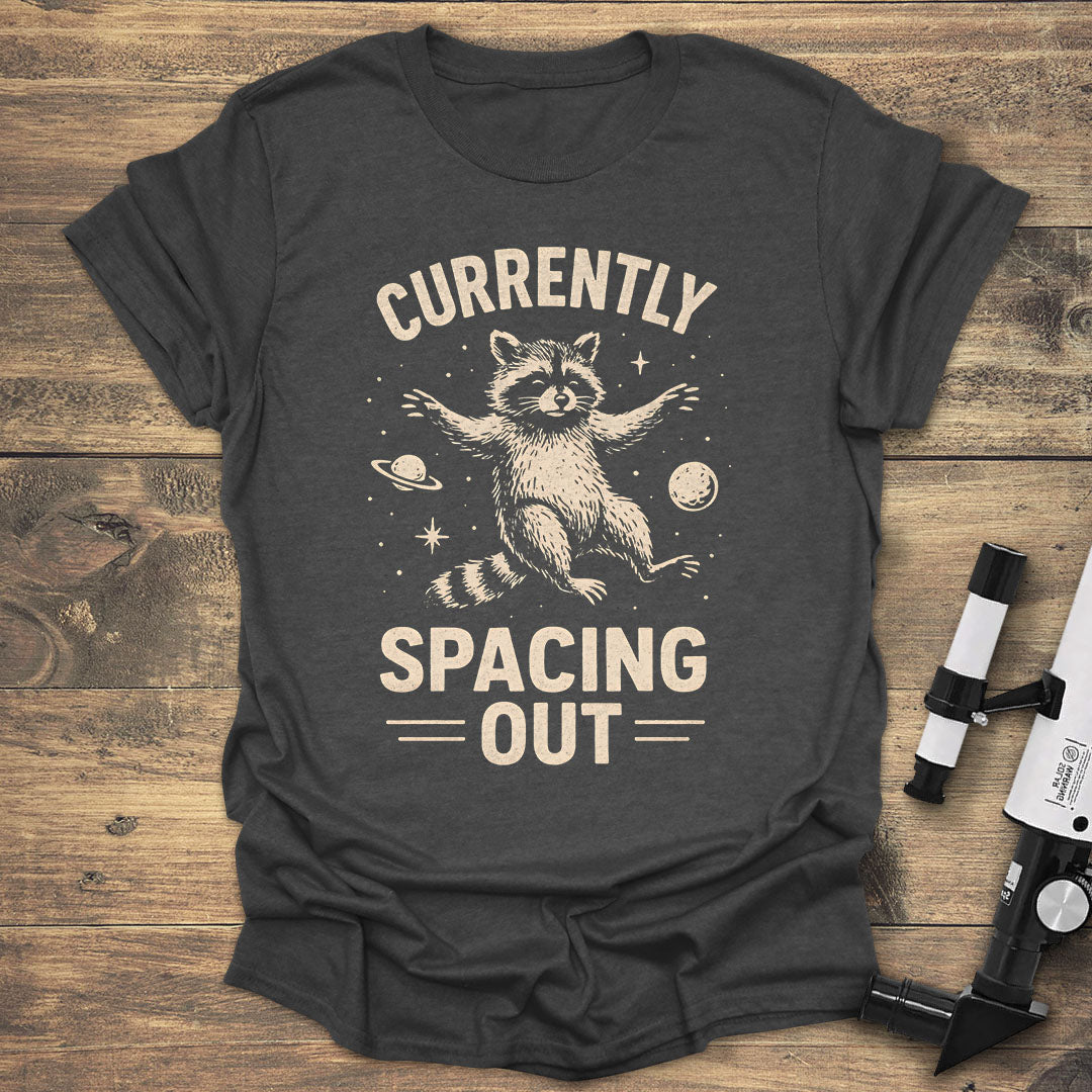 Raccoon Spacing Out - Dark heather T-Shirt