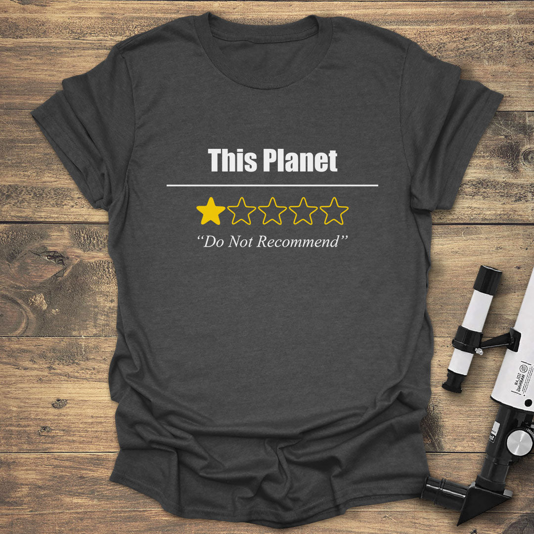 This Planet 1-Star - Dark heather T-Shirt