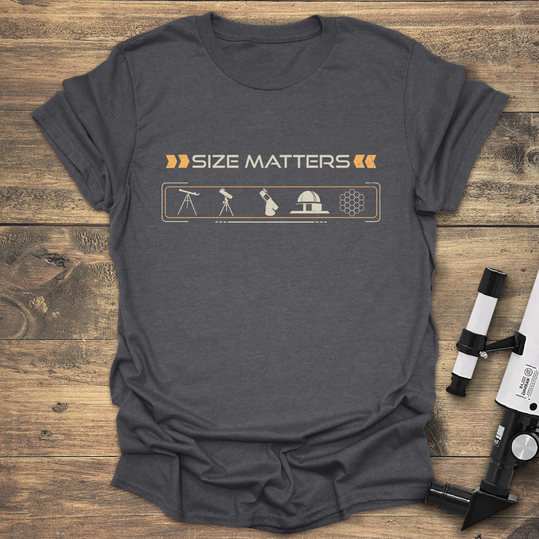 Size Matters Telescope - Dark heather T-Shirt