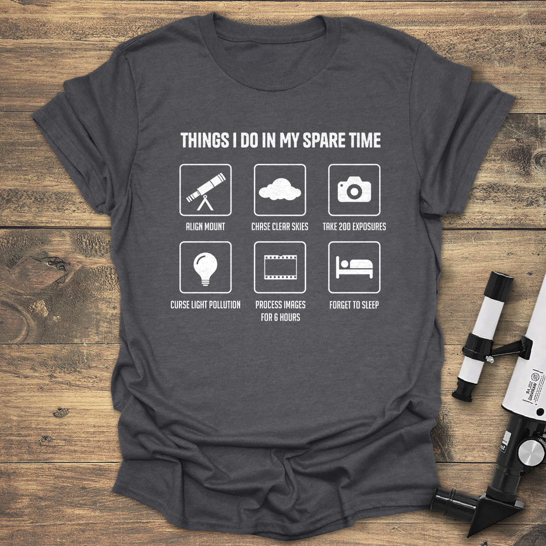 Astrophotography Spare Time - Dark heather T-Shirt