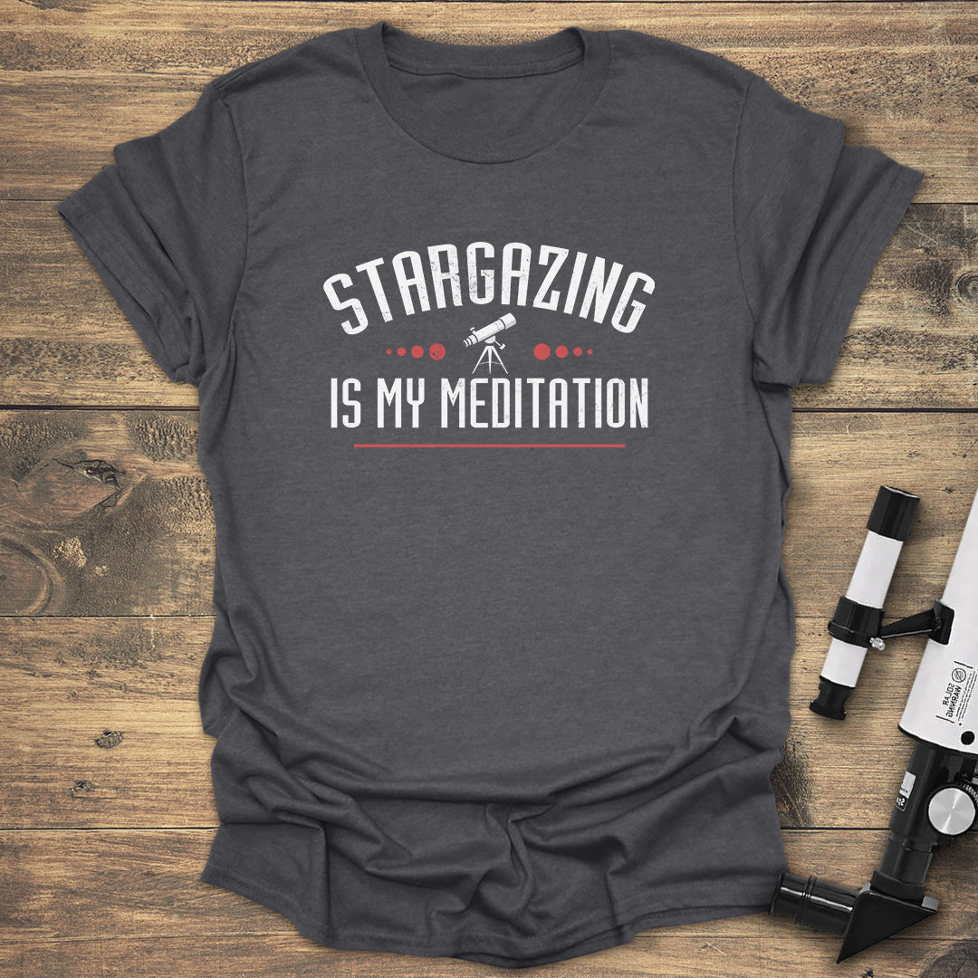 Stargazing Meditation - Dark heather T-Shirt