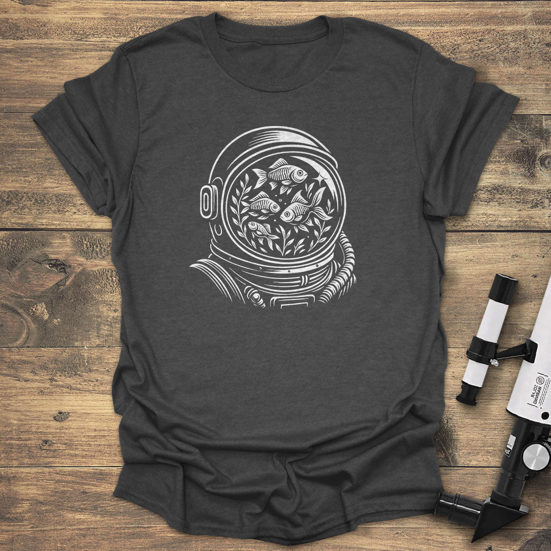 Astronaut Aquarium Helmet - Dark heather T-Shirt