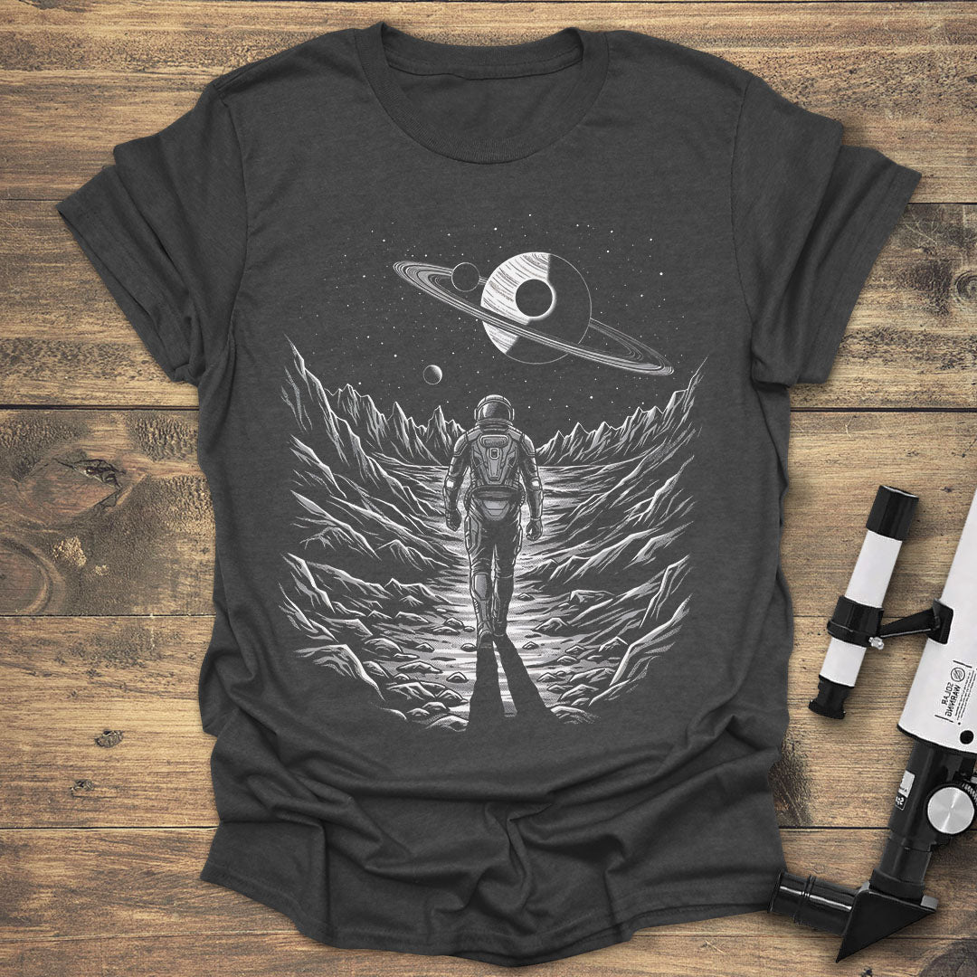 Astronaut on Alien World - Dark heather T-Shirt
