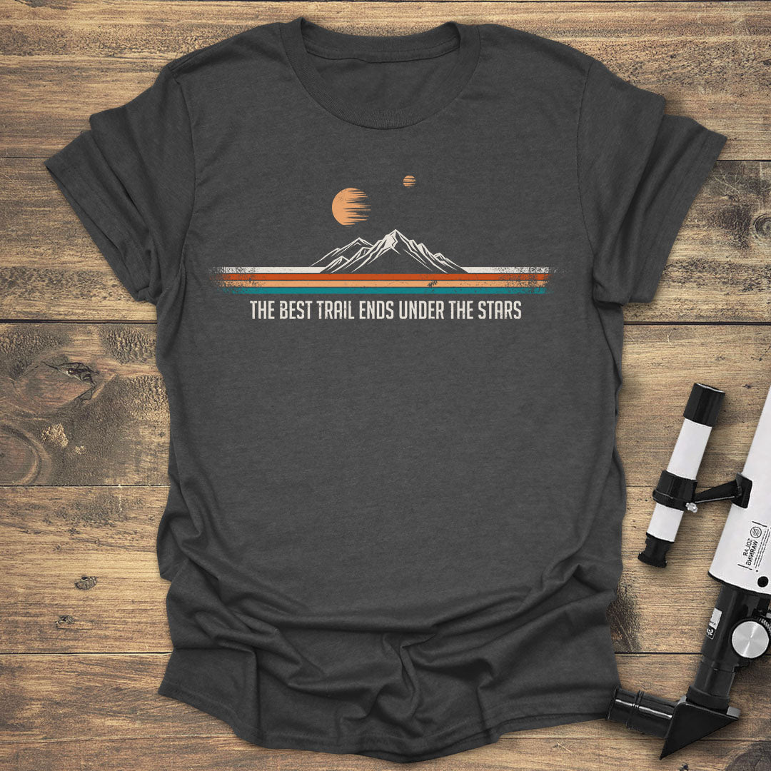 Best Trail Ends Under The Stars - Dark heather T-Shirt