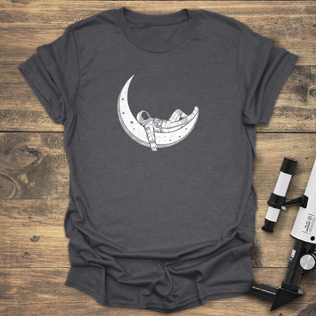 Astronaut Moon Lounge - Dark heather T-Shirt