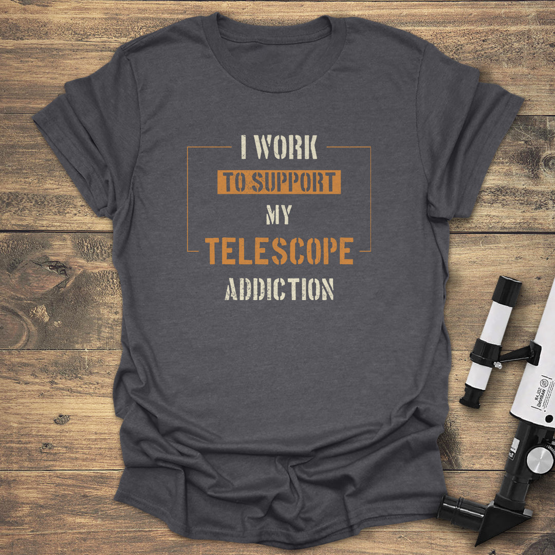 Telescope Addiction - Dark heather T-Shirt