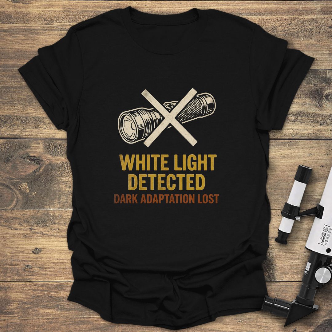 White Light Detected - Black T-Shirt