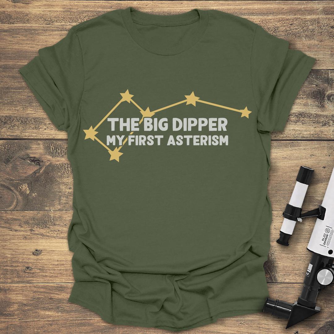 The Big Dipper My First Asterism - Military Green T-Shirt