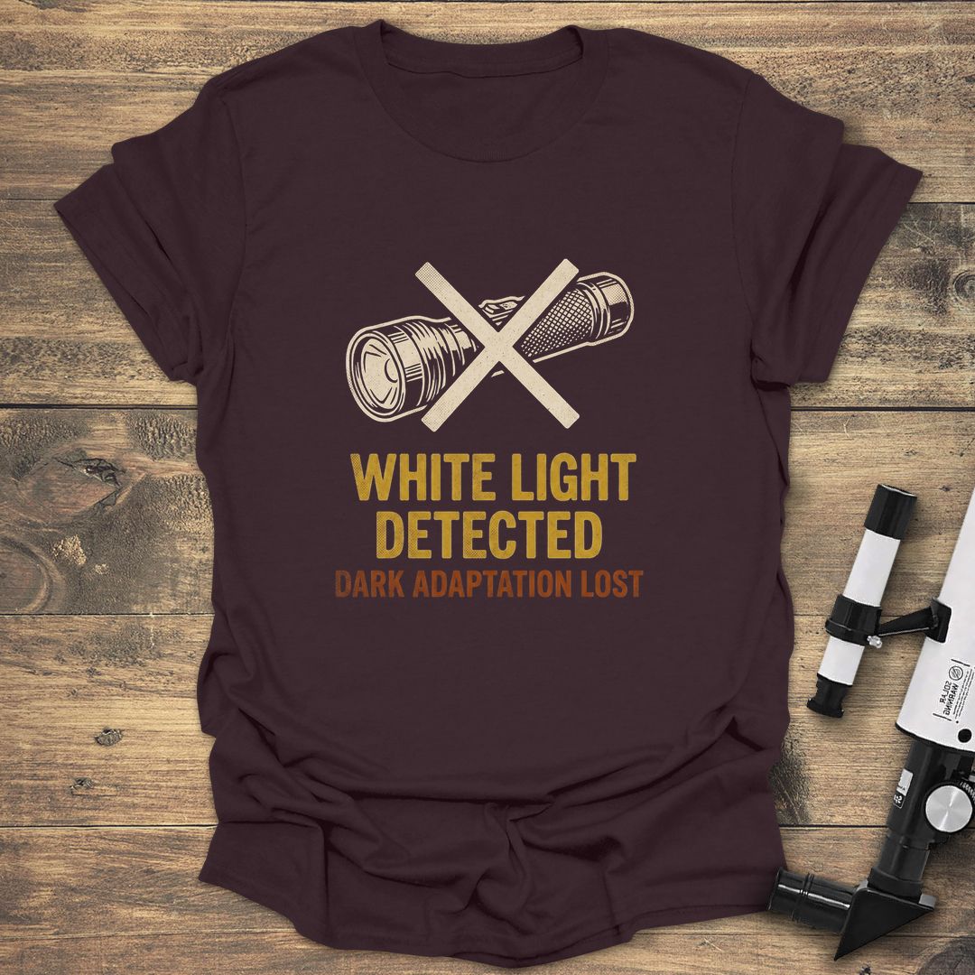 White Light Detected - Dark Chocolate T-Shirt