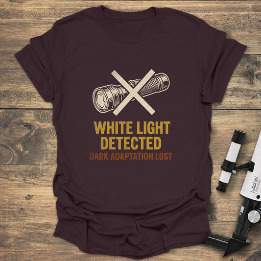 White Light Detected - Dark Chocolate T-Shirt
