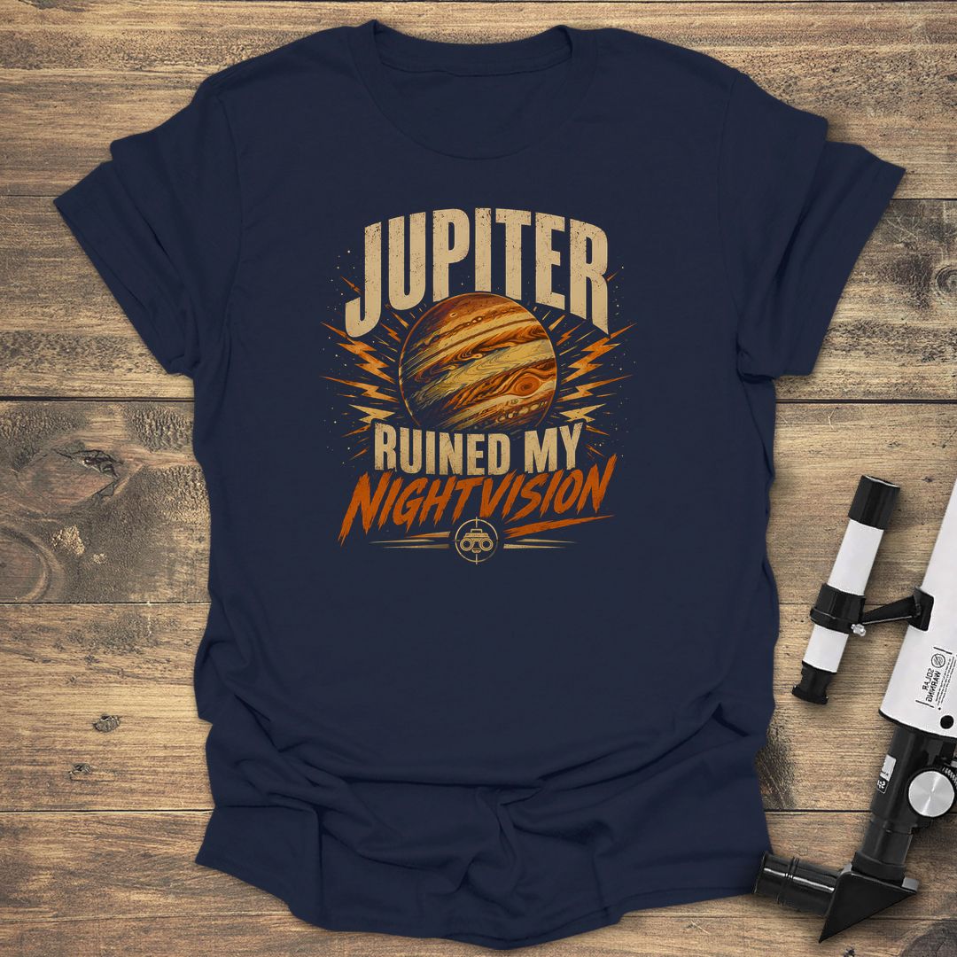 Jupiter Ruined My Nightvision - Navy t-shirt