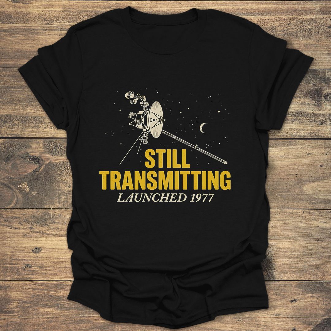 Voyager Still Transmitting - Black T-Shirt