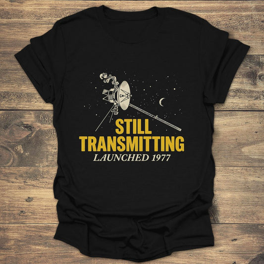 Voyager Still Transmitting - Black T-Shirt