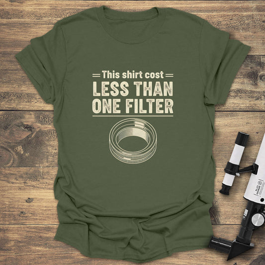 Less Than One Filter - Military Green T-Shirt