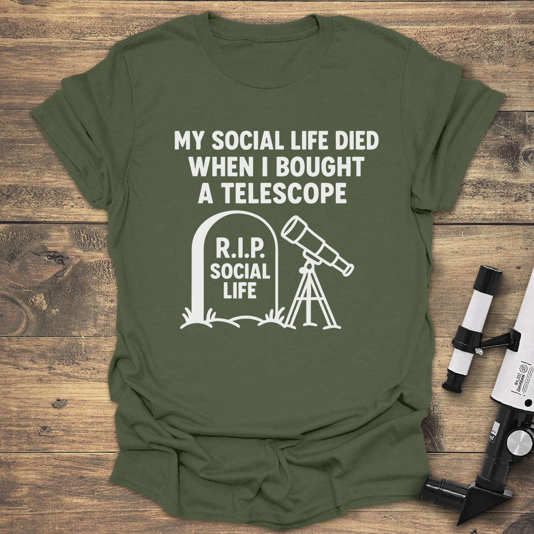 My Social Life - Military Green T-Shirt