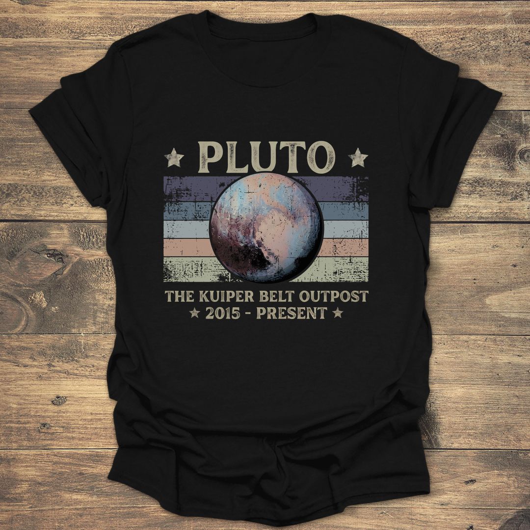 Pluto The Kuiper Belt Outpost - Black T-Shirt