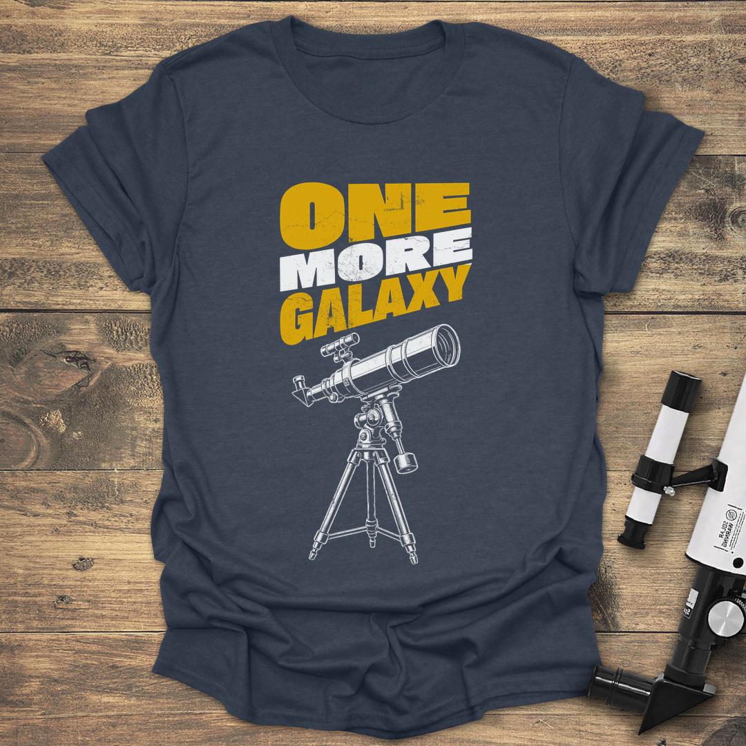 One More Galaxy Telescope - Heather Navy T-Shirt