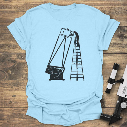 Giant Dobsonian Observer - Light Blue t-shirt