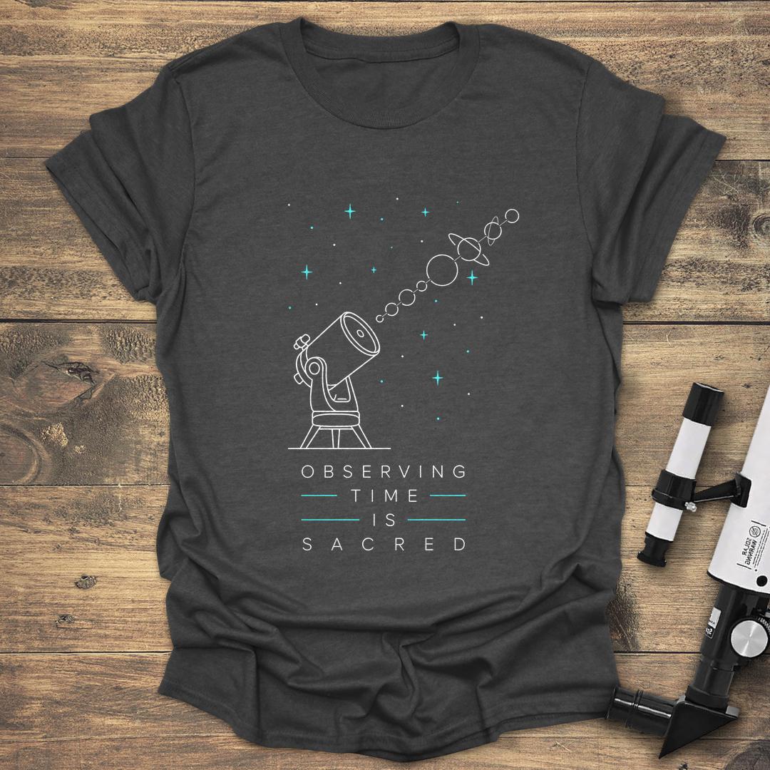 Observing Time is Sacred Minimalist - Dark heather T-Shirt