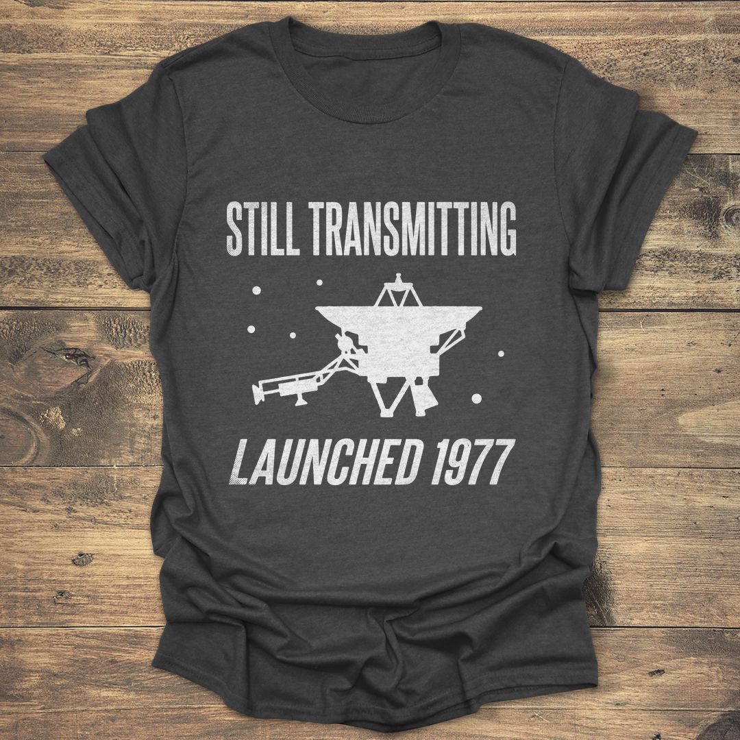 Voyager Still Transmitting - Dark Heather t-shirt