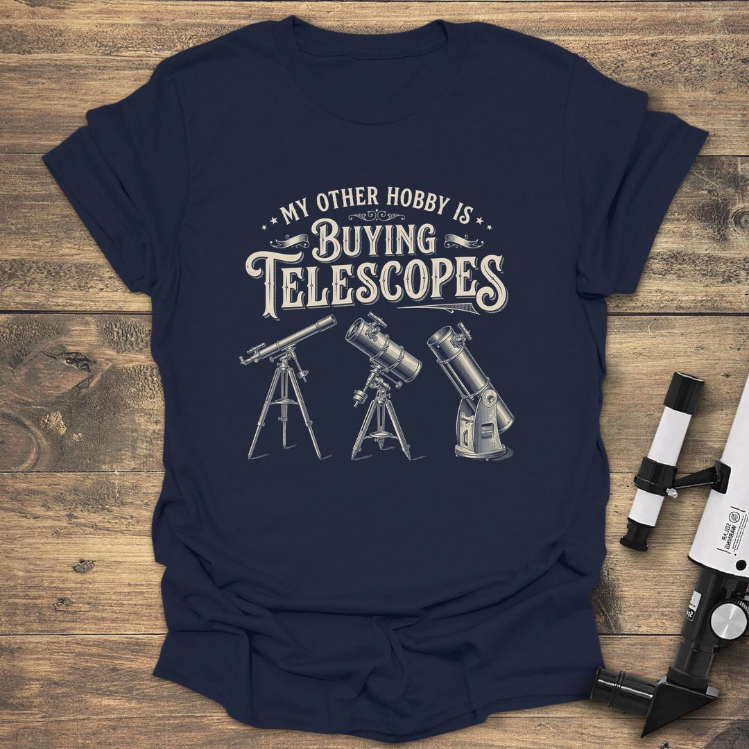 Buying Telescopes Hobby - Navy t-shirt