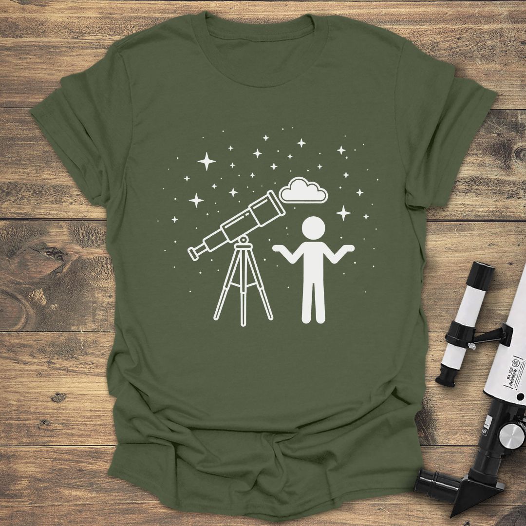 Cloudy Night Shrug - Military Green t-shirt
