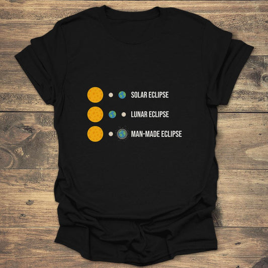 Man-Made Eclipse Starlink - Black T-Shirt