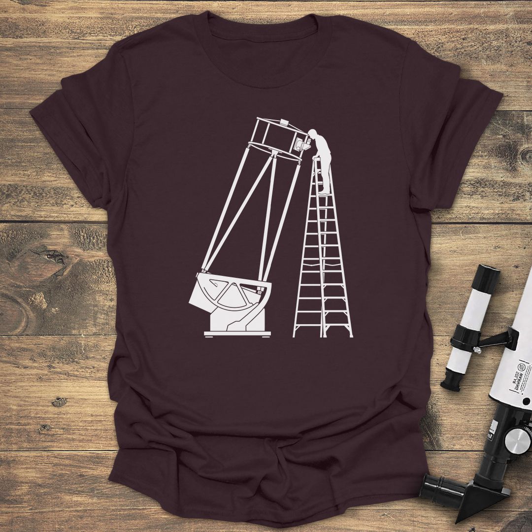 Giant Dobsonian Observer - Dark Chocolate t-shirt