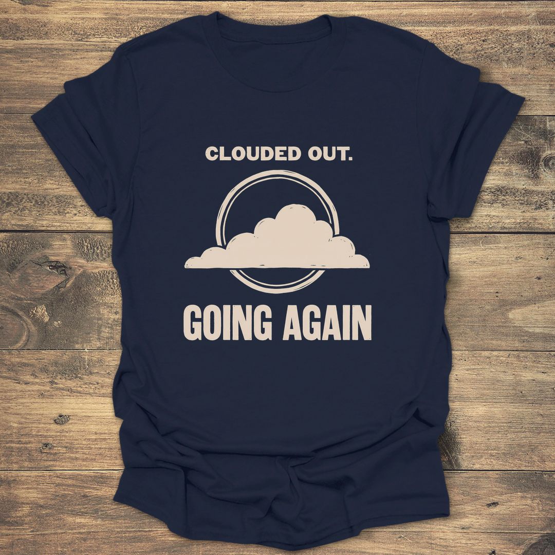 Clouded Out Going Again - Navy T-Shirt