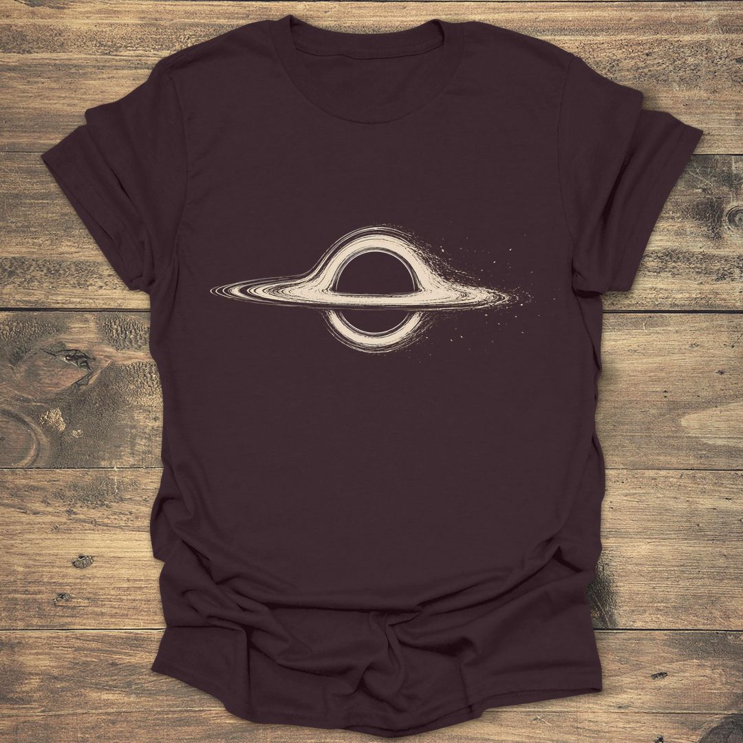 Black Hole Accretion Disk - Dark Chocolate t-shirt