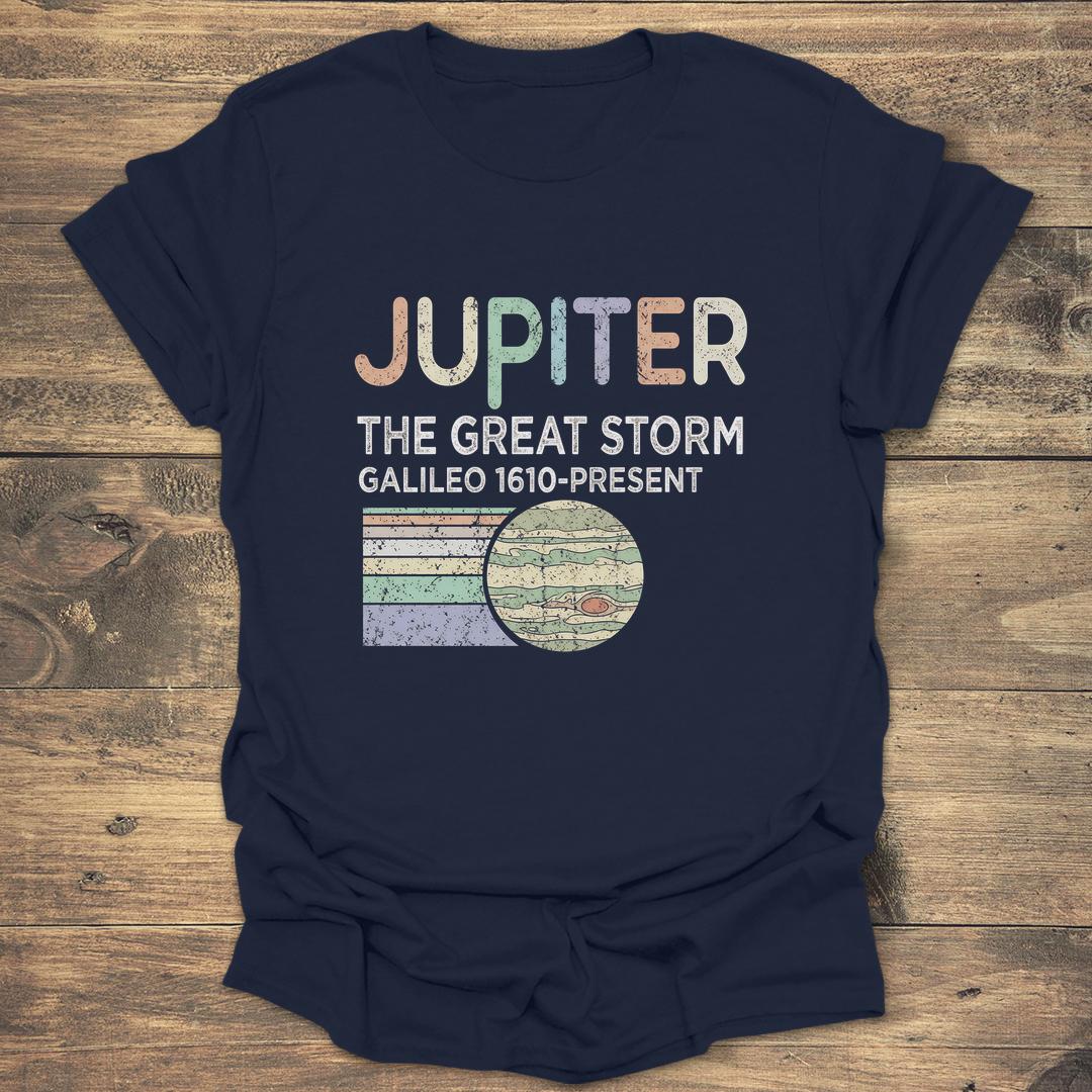 Jupiter The Great Storm - Navy T-Shirt
