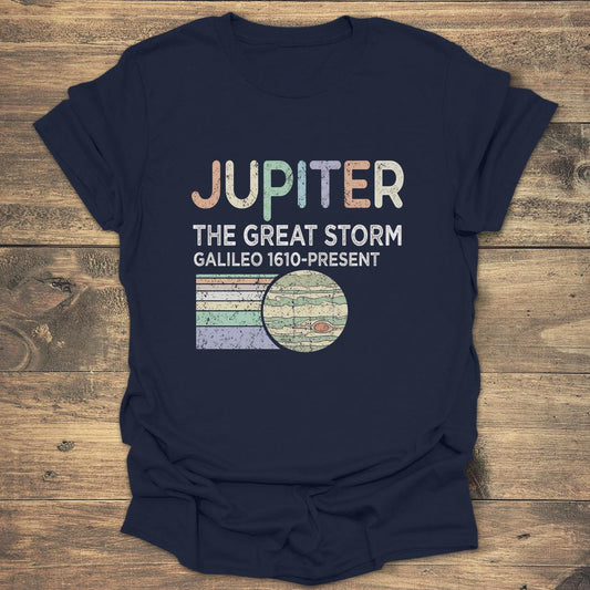 Jupiter The Great Storm - Navy T-Shirt